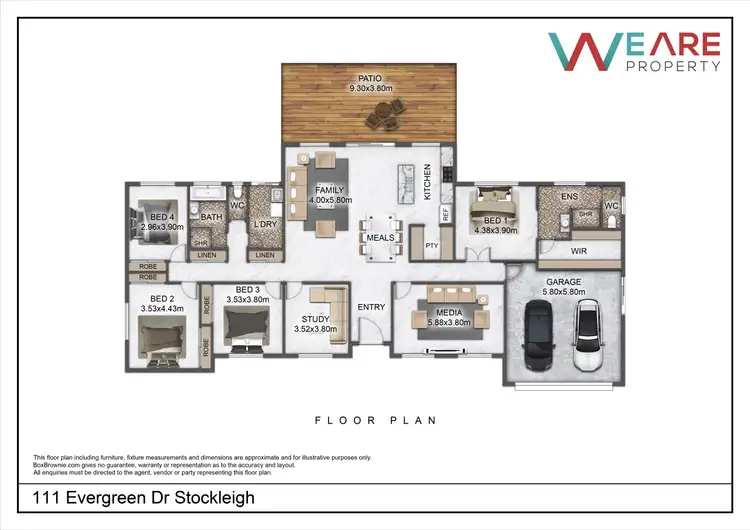 Floorplan of Homely house listing, 111-113 Evergreen Drive, Stockleigh QLD 4280