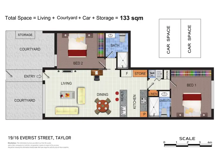 Floorplan of Homely townhouse listing, 19/16 Everist Street, Taylor ACT 2913