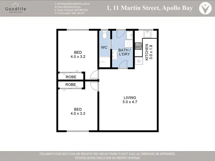 Floorplan of Homely semi-detached listing, 1/11 Martin Street, Apollo Bay VIC 3233
