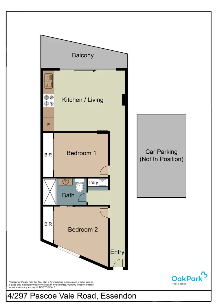 Floorplan of Homely apartment listing, 4/297 Pascoe Vale Road, Essendon VIC 3040