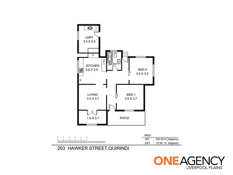 Floorplan of Homely house listing, 203 Hawker Street, Quirindi NSW 2343
