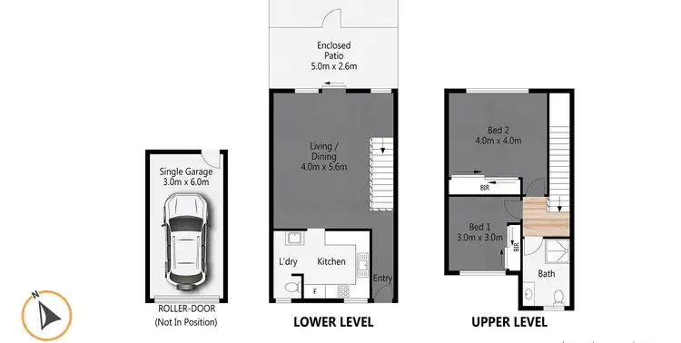 Floorplan of Homely townhouse listing, 20/62 Mark Lane, Waterford West QLD 4133