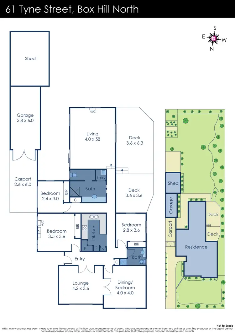 Floorplan of Homely house listing, 61 Tyne Street, Box Hill North VIC 3129
