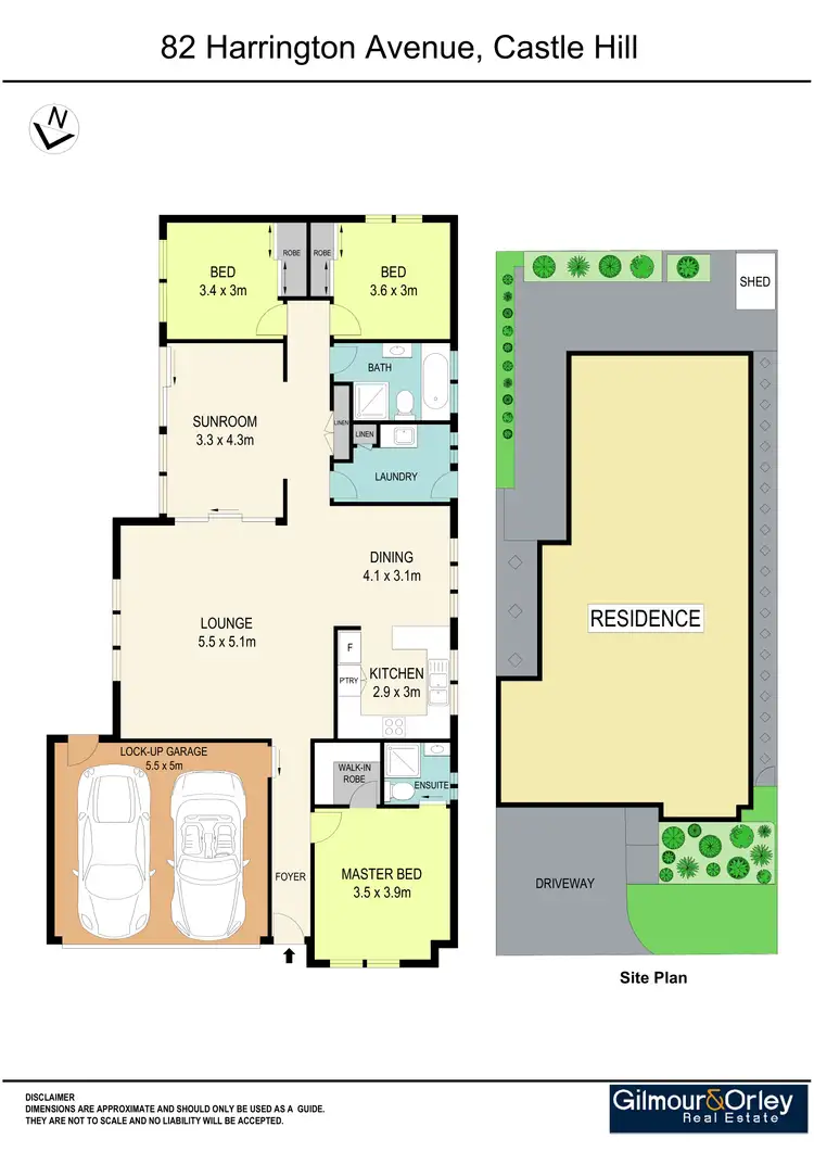 Floorplan of Homely villa listing, 82 Harrington Avenue, Castle Hill NSW 2154