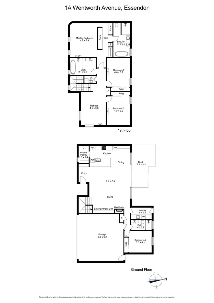 Floorplan of Homely house listing, 1A Wentworth Avenue, Essendon VIC 3040