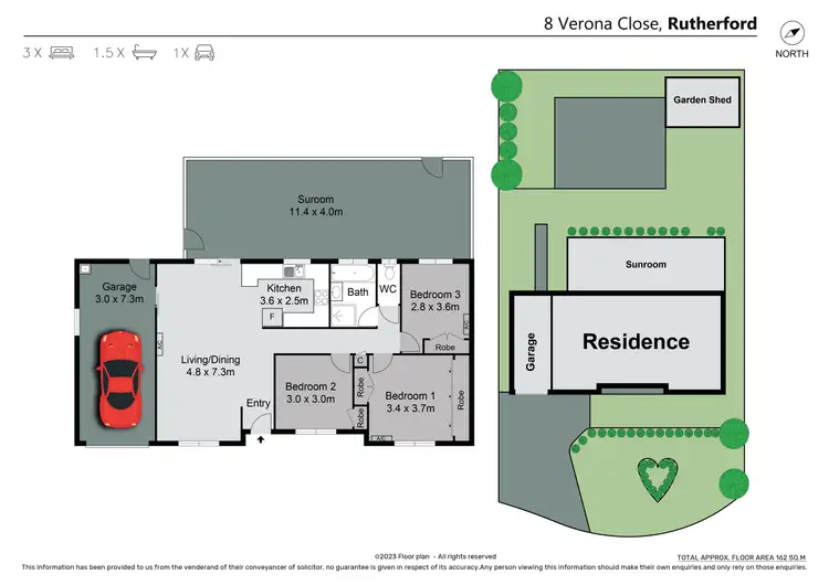 Floorplan of Homely house listing, 8 Verona Close, Rutherford NSW 2320