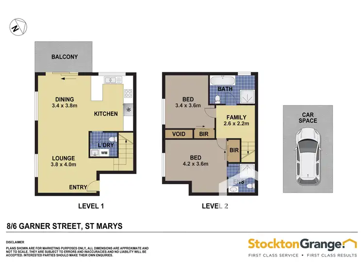 Floorplan of Homely unit listing, 8/6 Garner Street, St Marys NSW 2760