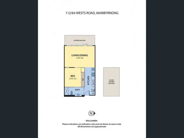 Floorplan of Homely apartment listing, 112/64 Wests Road, Maribyrnong VIC 3032