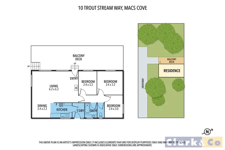 Floorplan of Homely house listing, 10 Trout Stream Way, Macs Cove VIC 3723