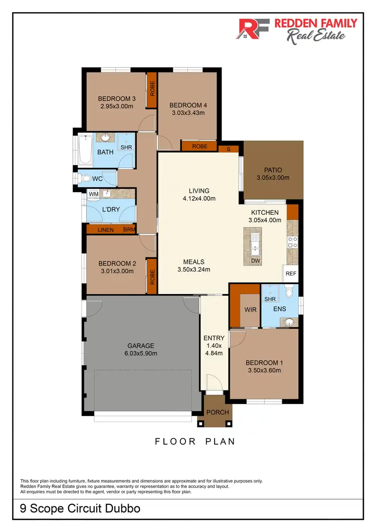 Floorplan of Homely house listing, 9 Scope Circuit, Dubbo NSW 2830