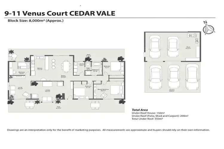 Floorplan of Homely house listing, 9-11 Venus Court, Cedar Vale QLD 4285
