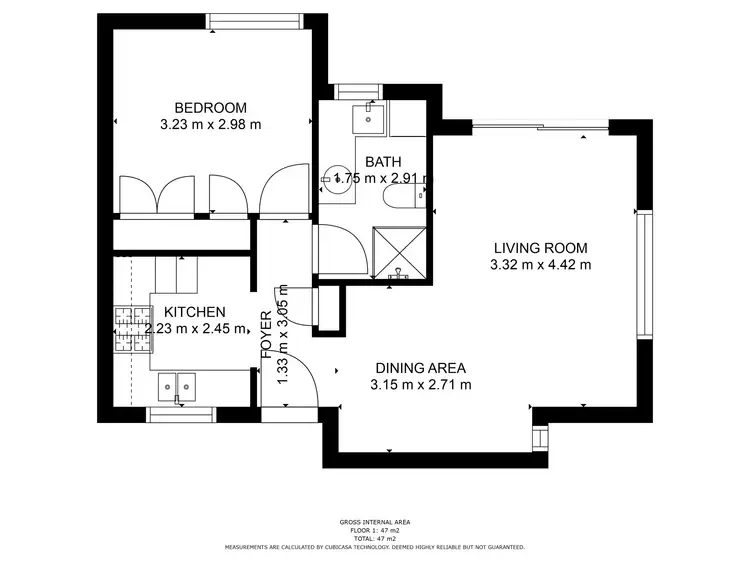 Floorplan of Homely unit listing, 6/46 Moran Street, Boulder WA 6432