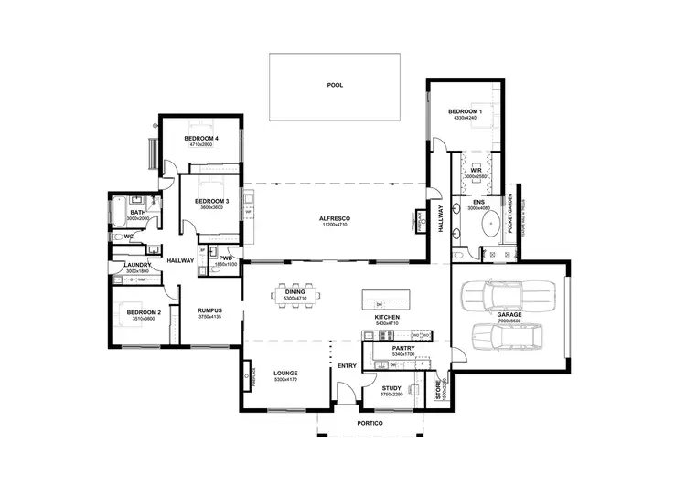 Floorplan of Homely house listing, 6 Davis Court, Yarrawonga VIC 3730