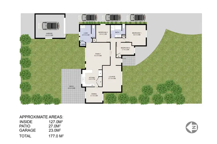 Floorplan of Homely house listing, 6 Nicholson Loop, Bateman WA 6150
