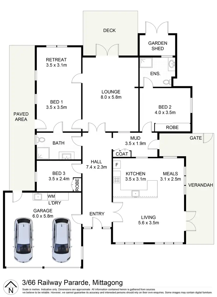 Floorplan of Homely house listing, 3/66 Railway Parade, Mittagong NSW 2575