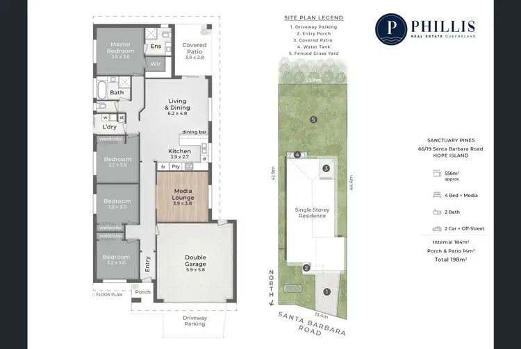 Floorplan of Homely house listing, 66/19 Santa Barbara Road, Hope Island QLD 4212