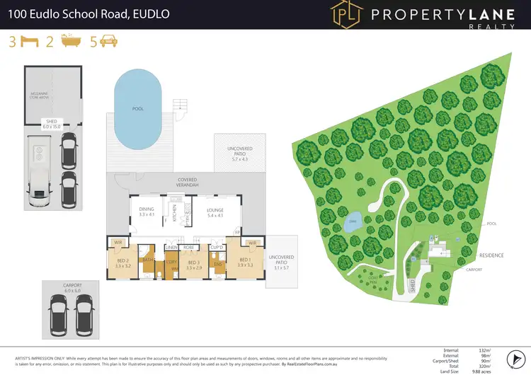 Floorplan of Homely rural property listing, 100 Eudlo School Road, Eudlo QLD 4554