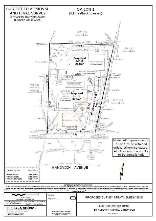 Floorplan of Homely land listing, 55A Nanovich Avenue, Girrawheen WA 6064
