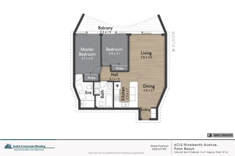 Floorplan of Homely unit listing, 6C/2 Nineteenth Avenue, Palm Beach QLD 4221