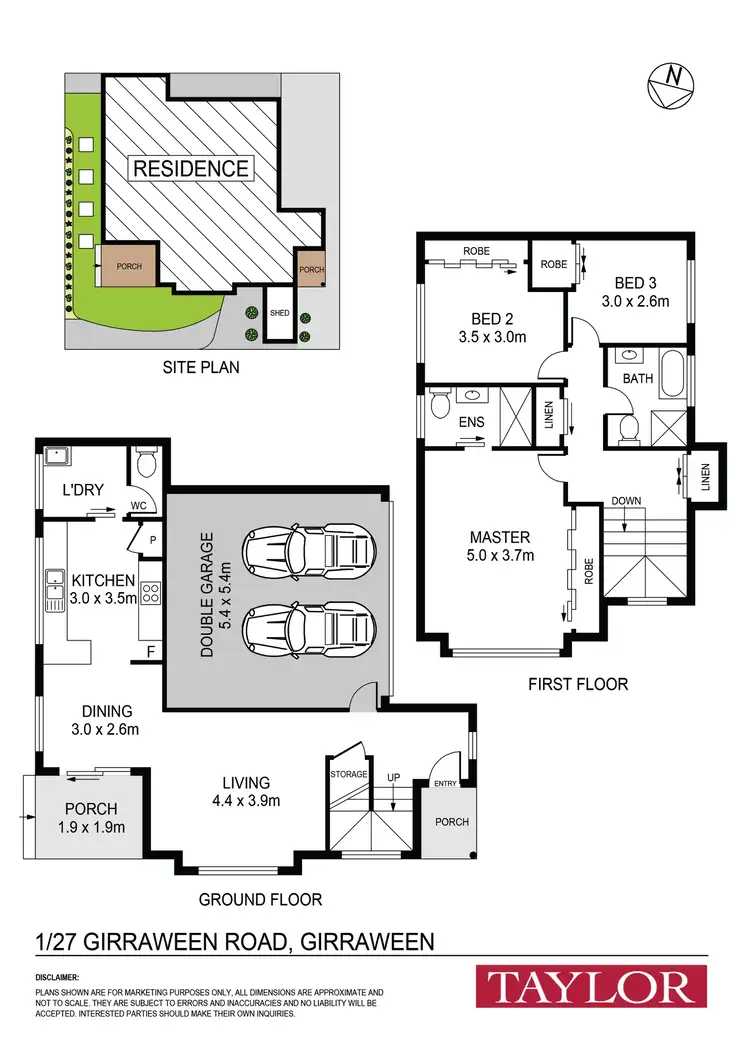 Floorplan of Homely townhouse listing, 1/27 Girraween Road, Girraween NSW 2145