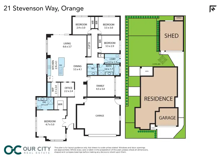 Floorplan of Homely house listing, 21 Stevenson Way, Orange NSW 2800