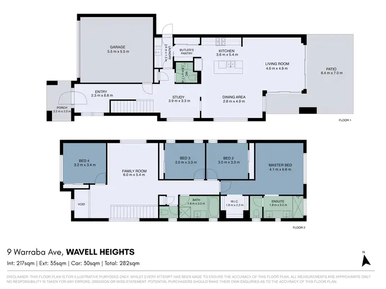 Floorplan of Homely house listing, 9 Warraba Avenue, Wavell Heights QLD 4012