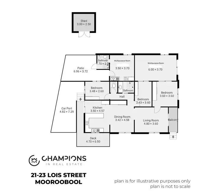 Floorplan of Homely house listing, 21-23 Lois Street, Mooroobool QLD 4870