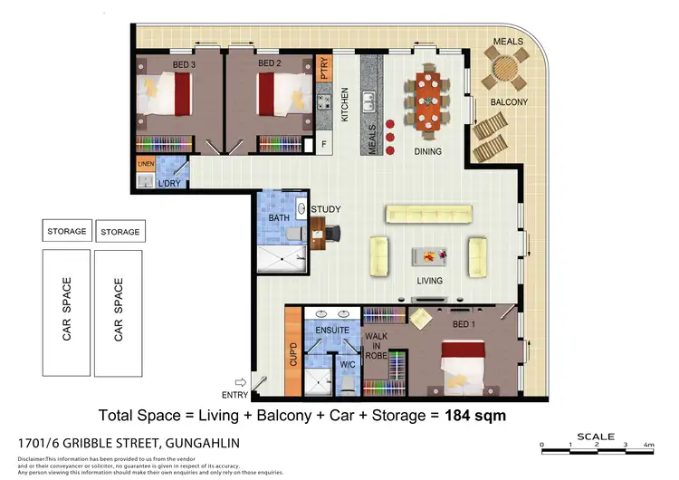 Floorplan of Homely apartment listing, 1701/6 Gribble Street, Gungahlin ACT 2912