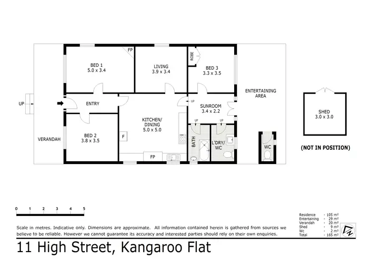 Floorplan of Homely house listing, 11 High Street, Kangaroo Flat VIC 3555