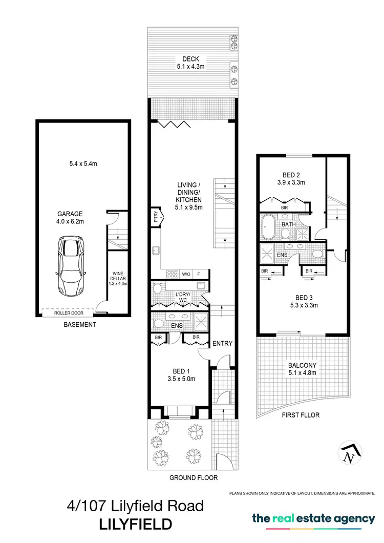 Floorplan of Homely townhouse listing, 4/107-109 Lilyfield Road, Lilyfield NSW 2040
