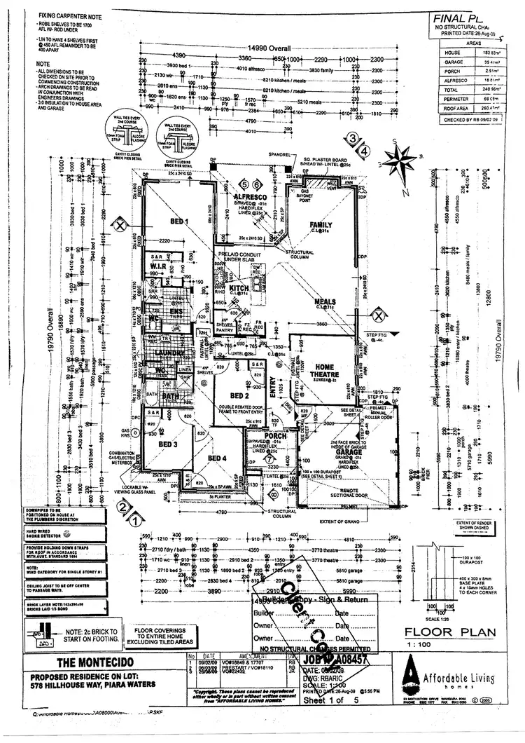 Floorplan of Homely house listing, 64 Hillhouse Way, Piara Waters WA 6112