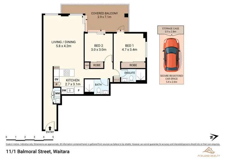 Floorplan of Homely apartment listing, 11/1 Balmoral Street, Waitara NSW 2077