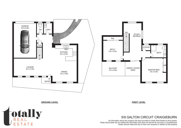 Floorplan of Homely townhouse listing, 5/9 Galton Circuit, Craigieburn VIC 3064