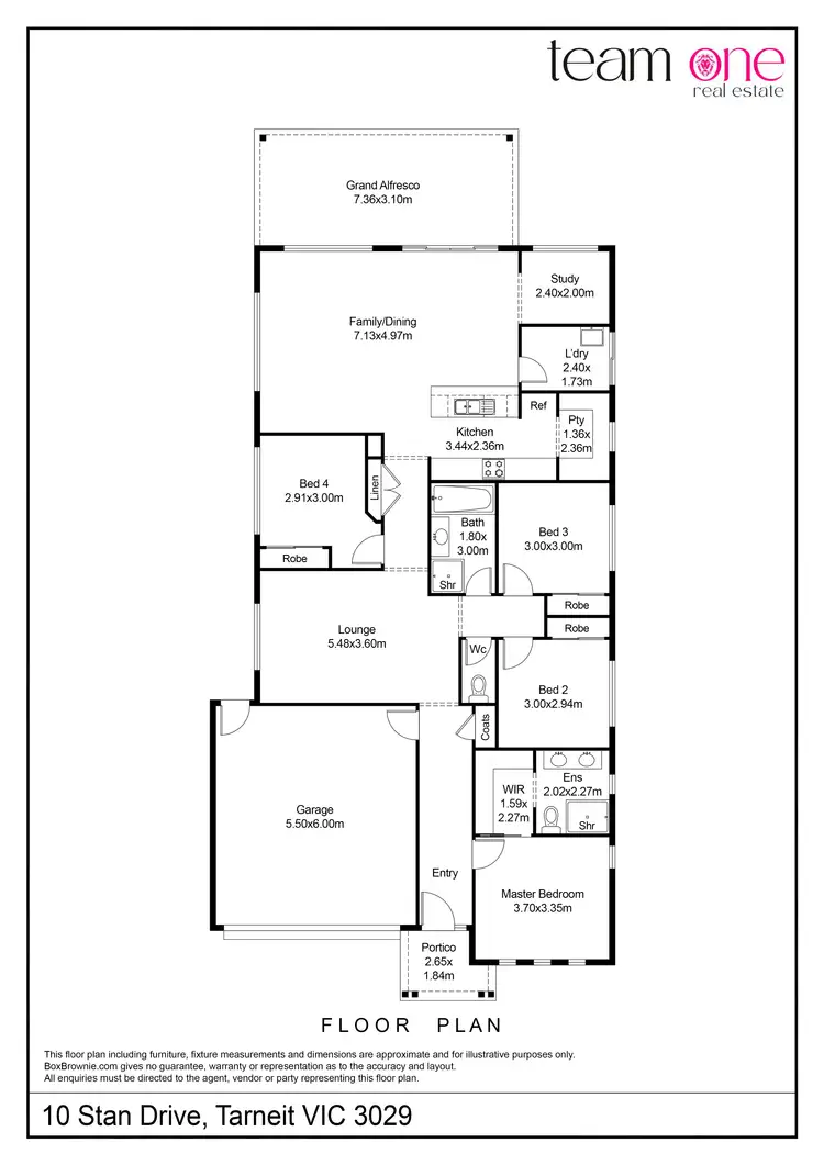 Floorplan of Homely house listing, 10 Stan Drive, Tarneit VIC 3029