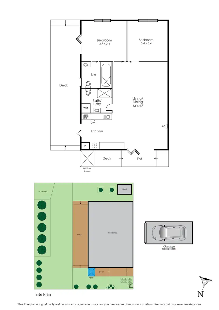 Floorplan of Homely semi-detached listing, 4/55 Brandon Steet, Suffolk Park NSW 2481