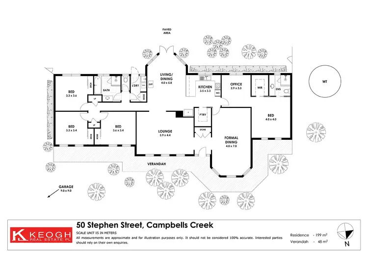 Floorplan of Homely house listing, 50 Stephen Street, Campbells Creek VIC 3451