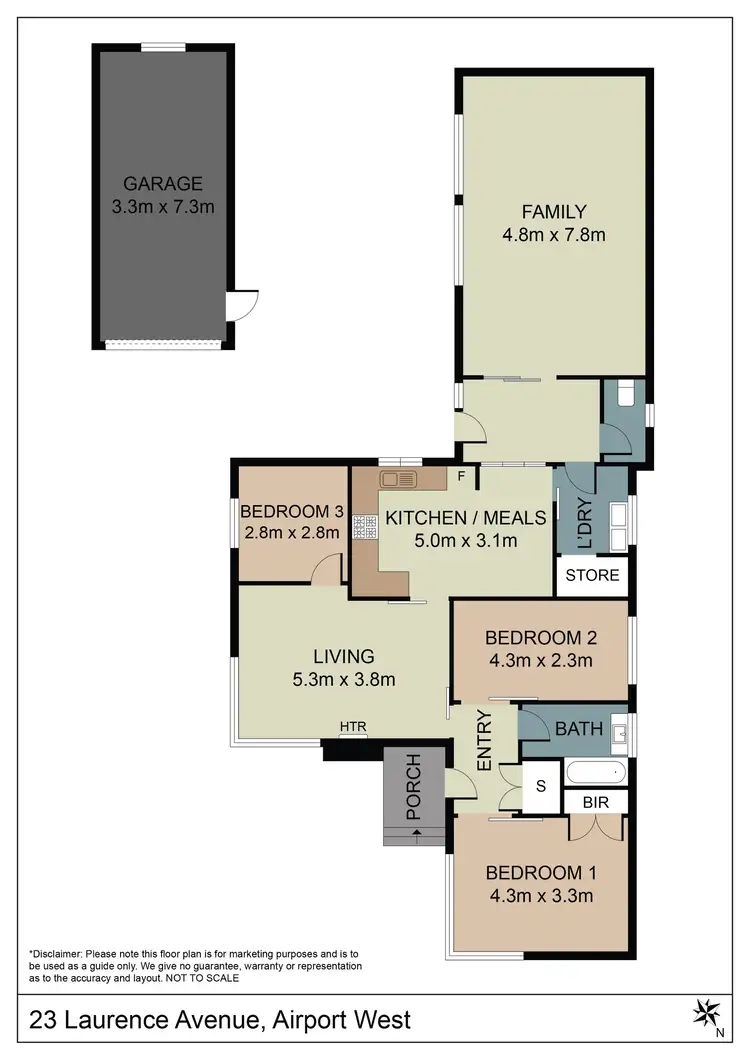 Floorplan of Homely house listing, 23 Laurence Avenue, Airport West VIC 3042