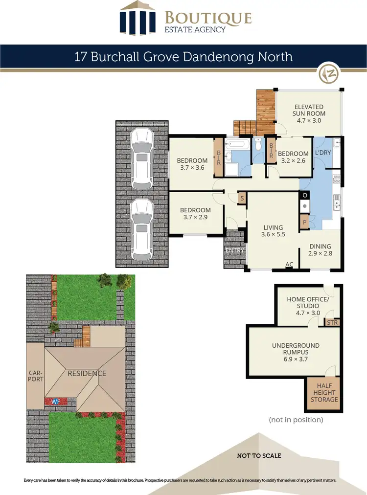Floorplan of Homely house listing, 17 Burchall Grove, Dandenong North VIC 3175