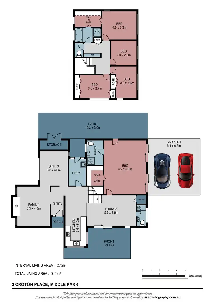 Floorplan of Homely house listing, 3 Croton Close, Middle Park QLD 4074