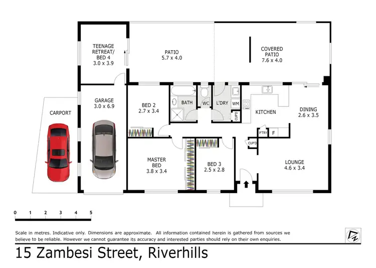 Floorplan of Homely house listing, 15 Zambesi Street, Riverhills QLD 4074