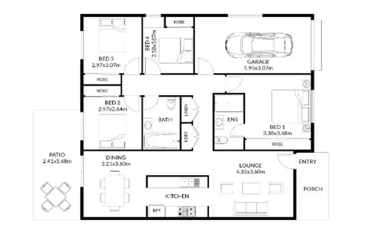 Floorplan of Homely townhouse listing, 14/31 Lyrebird Street, Loganlea QLD 4131