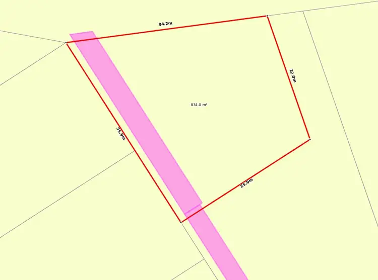 Floorplan of Homely land listing, 8 First Avenue, Woodgate QLD 4660