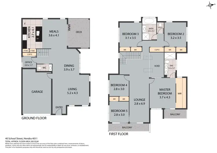 Floorplan of Homely house listing, 40 School Street, Hendra QLD 4011
