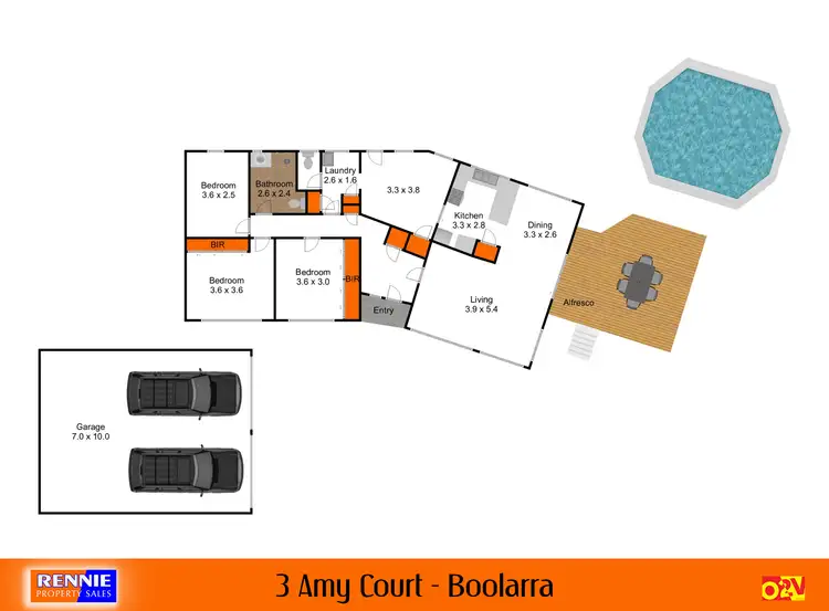 Floorplan of Homely house listing, 3 Amy Court, Boolarra VIC 3870