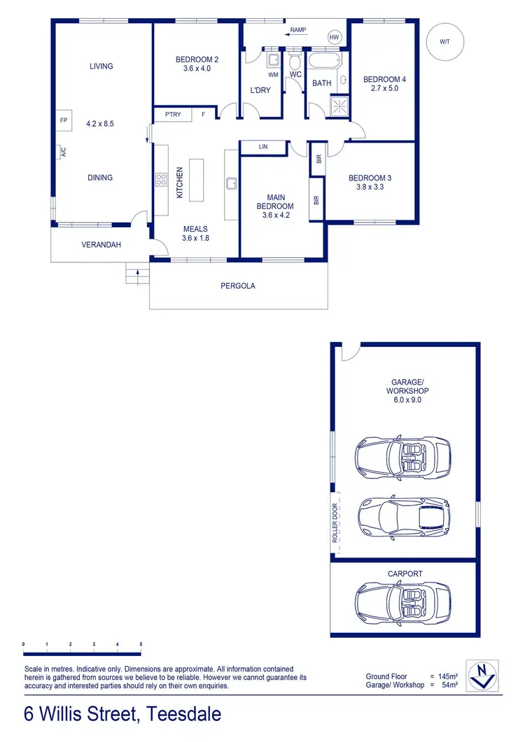 Floorplan of Homely house listing, 6 Willis Street, Teesdale VIC 3328