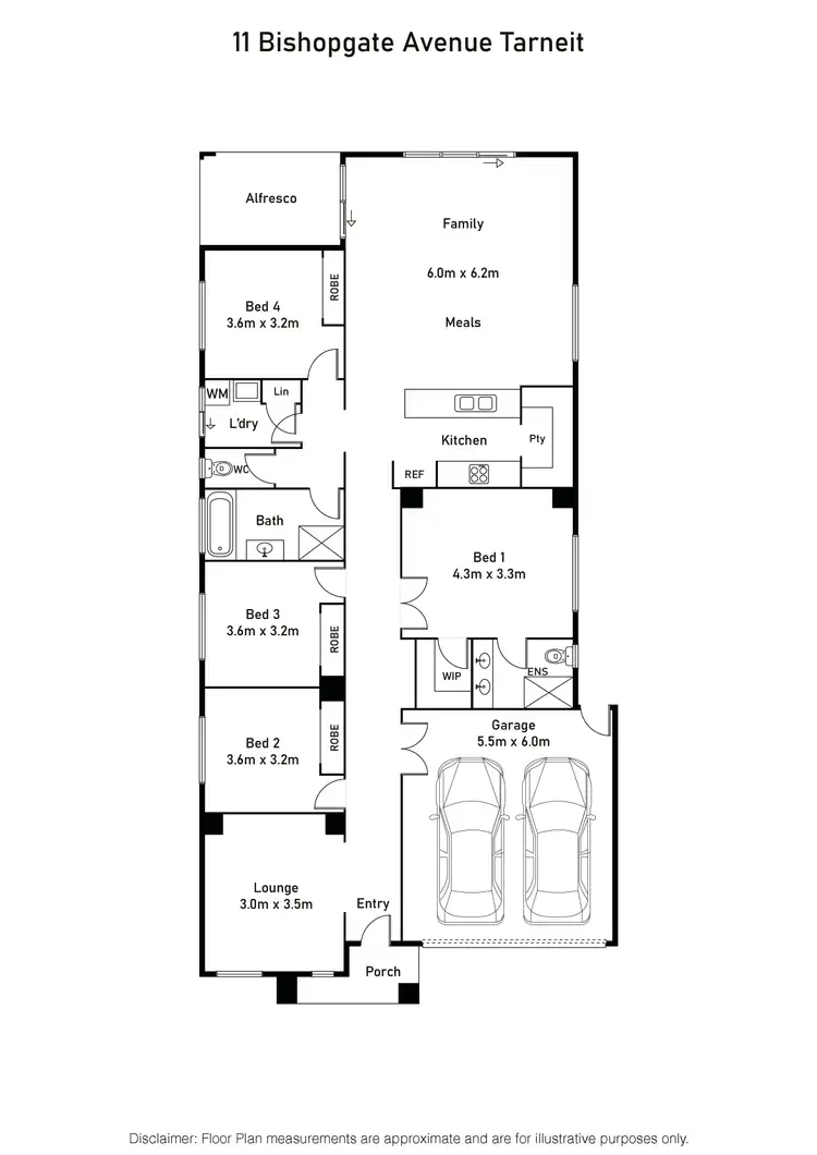 Floorplan of Homely house listing, 11 Bishopsgate Avenue, Tarneit VIC 3029