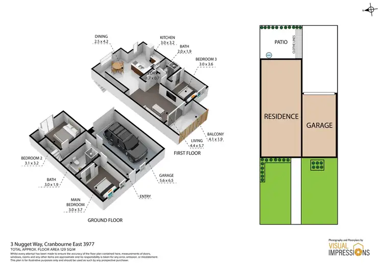 Floorplan of Homely townhouse listing, 3 Nugget Way, Cranbourne East VIC 3977