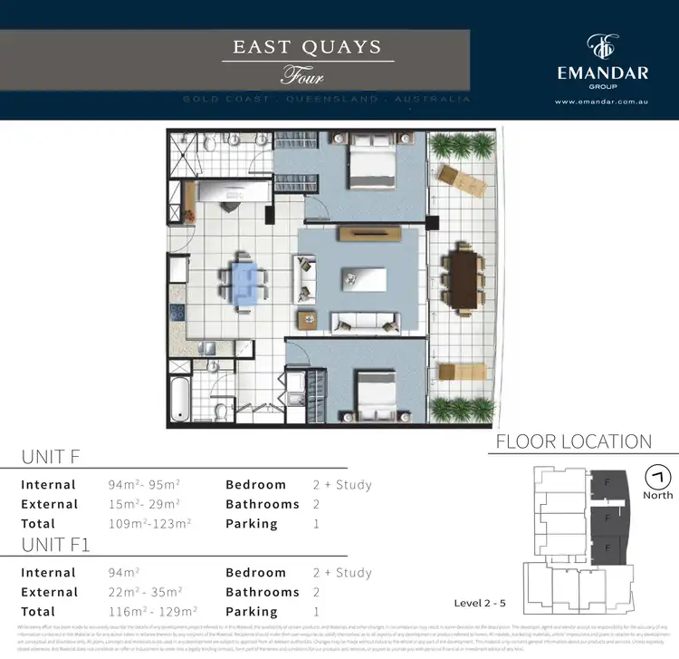 Floorplan of Homely apartment listing, 4206/25-31 East Quay Drive, Biggera Waters QLD 4216