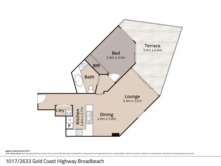 Floorplan of Homely unit listing, 1017/2633 Gold Coast Highway, Broadbeach QLD 4218