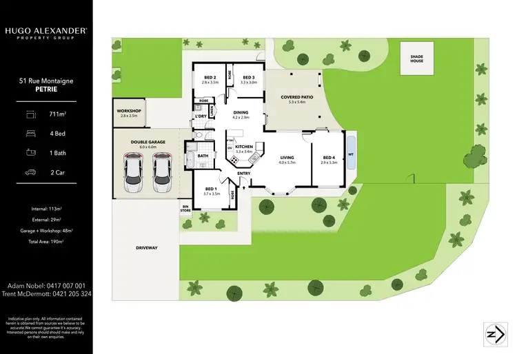 Floorplan of Homely house listing, 51 Rue Montaigne, Petrie QLD 4502